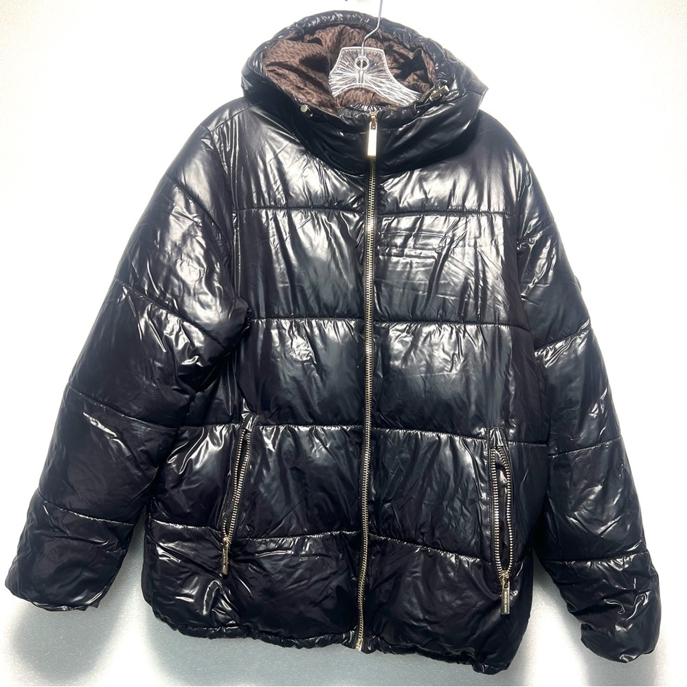 Michael Kors Shiny Black Puffer Jacket
